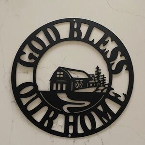 Black Metal Wall Art Decor